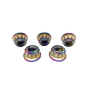 Preview: Titanium M8x1.25 Sprocket Nuts Set of 6 Bi-Hex Flange Lock Nut - Rison