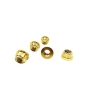 Preview: Titanium M8x1.25 Sprocket Nuts Set of 6 Bi-Hex Flange Lock Nut - Rison