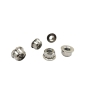 Preview: Titanium M8x1.25 Sprocket Nuts Set of 6 Bi-Hex Flange Lock Nut - Rison