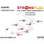 Preview: Subaru Forester SG 02-08 Fahrwerk Buchsen Kit STREET STRONGFLEX PU 276146B