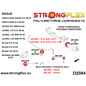 Preview: Nissan S14 S15 Silvia Suspension Bushings SPORT STRONGFLEX PU 286082A