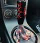 Preview: Black Rose Flower Shift Knob 120mm Illinium Flux
