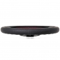 Preview: Nardi Deep Corn Steering Wheel, Black Perforated Leather, Black Spokes, Red Stitching, 50 mm Dish, Ø33 cm