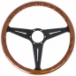 Preview: Nardi Classic ND39 ABE/KBA Steering Wheel, Wood, Black Inlay, Black Spokes, 30 mm Dish