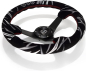 Preview: NRG Innovations Lenkrad Rote Kreuzstichnaht Jeff Jones Racing Signature Schwarz - Schwarz 350mm Wildleder