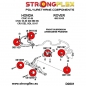 Preview: Honda Civic EG EJ CRX Del Sol Suspension Bushing Kit SPORT STRONGFLEX PU 086069A