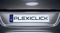 Preview: Plexi Click License Plate Holder Clear / Black