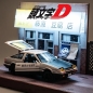 Preview: 1/32 Toyota AE86 Trueno Model Fujiwara Initial-D With Lights