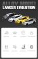 Preview: 1/32 Mitsubishi Evolution IX Yellow With Lights