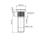 Preview: Wheel Stud Long M14x1,5 - 50mm - Spline 15.85