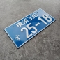 Preview: 25-18 Blue Japan License Plate