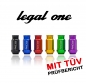 Preview: Legal One Aluminium LugNut SINGLE M12x1.25