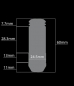 Preview: Steel Lug Nuts 3-Teilig 60/80mm M14x1,5 / 1/2x20unf Wheel Nuts - SICKSPEED