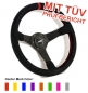 Preview: Luisi Mirage Corsa Center Marker Suede Leather 350mm Steering Wheel TUV Approved