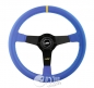 Preview: Luisi Mirage Race Yellow Marker Leather 350mm Steering Wheel TUV Approved