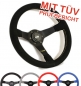 Preview: Luisi Mirage Suede Leather 350mm Steering Wheel TUV Approved
