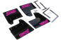 Preview: RallyflapZ Mud Flaps Subaru Impreza WRX STI 01-07 Black Pink