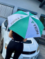 Preview: TEIN Regenschirm Grün-Weiß
