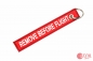 Preview: Key Strap REMOVE BEFORE FLIGHT Stoff Rot