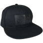 Preview: Boosted Status Snapback Cap Hat - All Black Lederlabel