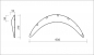Preview: Fender Flares ABS Plastic 5cm - 630 diameter