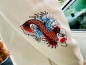 Preview: ONI & KOI Cream Zip-Hoodie Premium - JDM Shop