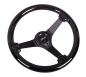 Preview: NRG Lenkrad 350mm 76mm Glitter Holz Neo Chrome / Schwarz
