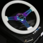 Preview: NRG Lenkrad 350mm  GLOW Neo Chrome / Schwarz