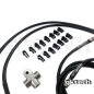 Preview: Nissan S13/S14/S15/R32/R33/R34 2 Pot Standalone SS Braided Brake Line Kit - GKTech