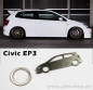 Preview: Honda Civic VII EP3 Silhoutte Metal Keyring