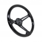 Preview: NRG Steering Wheel 350mm 76mm Deep Dish Black Wood Neo Chrome / Black