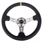 Preview: NRG Steering Wheel 350mm 76mm Leather