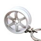Preview: Rim Keyring VOLK Racing TE37 Style Metal White