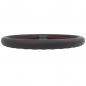 Preview: Nardi Classic ND33 Steering Wheel, Black Perforated Leather, Black Spokes, Red Stitching, 25 mm Dish