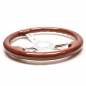 Preview: DriftShop Steering Wheel, Wood, Chrome Spokes