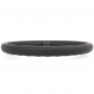 Preview: Nardi Classic ND36 Steering Wheel, Black Leather, Black Spokes, Grey Stitching, 40 mm Dish