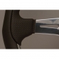 Preview: Nardi Kallista Steering Wheel, Black Leather, Chrome Spokes, Ø35 cm