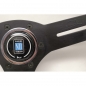 Preview: Nardi Competition Steering Wheel, Suede, Black Spokes, Red Stitching, 40 mm Dish, Ø33 cm