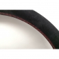 Preview: Nardi Competition Steering Wheel, Suede, Black Spokes, Red Stitching, 40 mm Dish, Ø33 cm