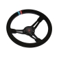 Preview: DriftShop Steering Wheel (70 mm Dish), "M Power V2" Edition Suede Leather