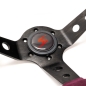 Preview: Steering Wheel (90 mm Dish) Purple Suede Black Spokes - DS - Kopie