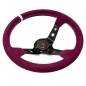 Preview: Steering Wheel (90 mm Dish) Purple Suede Black Spokes - DS - Kopie