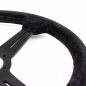 Preview: Nardi Classic ND34 Steering Wheel, Suede, Black Spokes, Black Stitching, 40 mm Dish