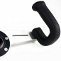 Preview: Nardi 2Spokes Steering Wheel, Black Perforated Leather, Satin Spokes, Black Stitching, Ø33 cm