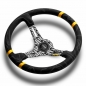 Preview: Momo Ultra Steering Wheel (90 mm Dish), Alcantara, Black Spokes - 35 cm
