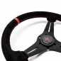 Preview: DriftShop Steering Wheel (35 mm Dish), Black Suede, Black Spokes