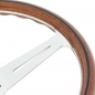 Preview: Nardi Classic ND36 Steering Wheel, Wood, Chrome Spokes, 40 mm Dish