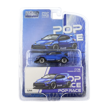 1/64 Pandem GR Toyota Yaris Metallic Blue - Pop Race