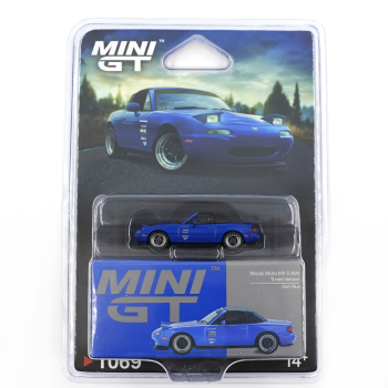 1/64 Mazda MX-5 NA Tuned Version Dark Blue - Mini GT