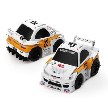 1/64 Nissan Silvia S15 LB-Super Silhouette Liberty Walk Presentation Qube Carz - Mini GT